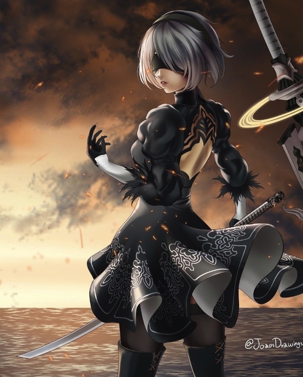2B original artwork by JoaosDrawings on DeviantArt