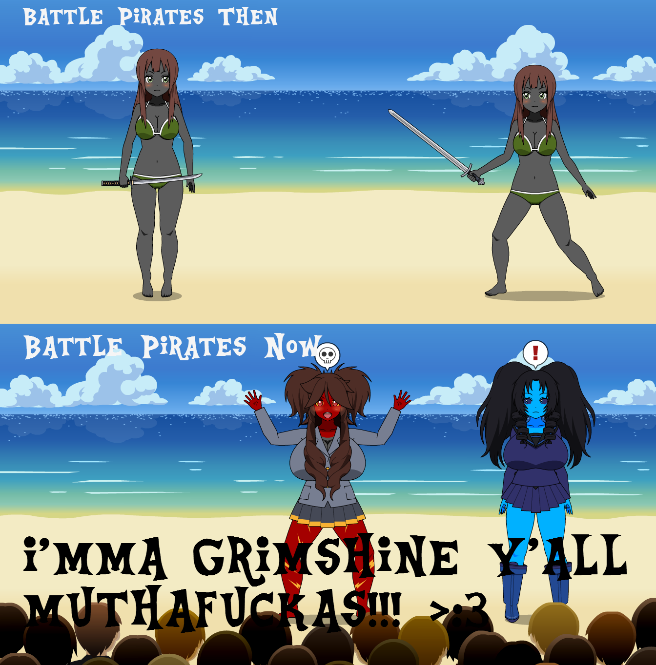 Kisekae: Battle Pirates Then Vs. Now