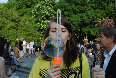 Blowing bubbles