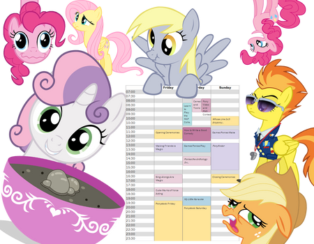 My schedule for Everfree NW 2014