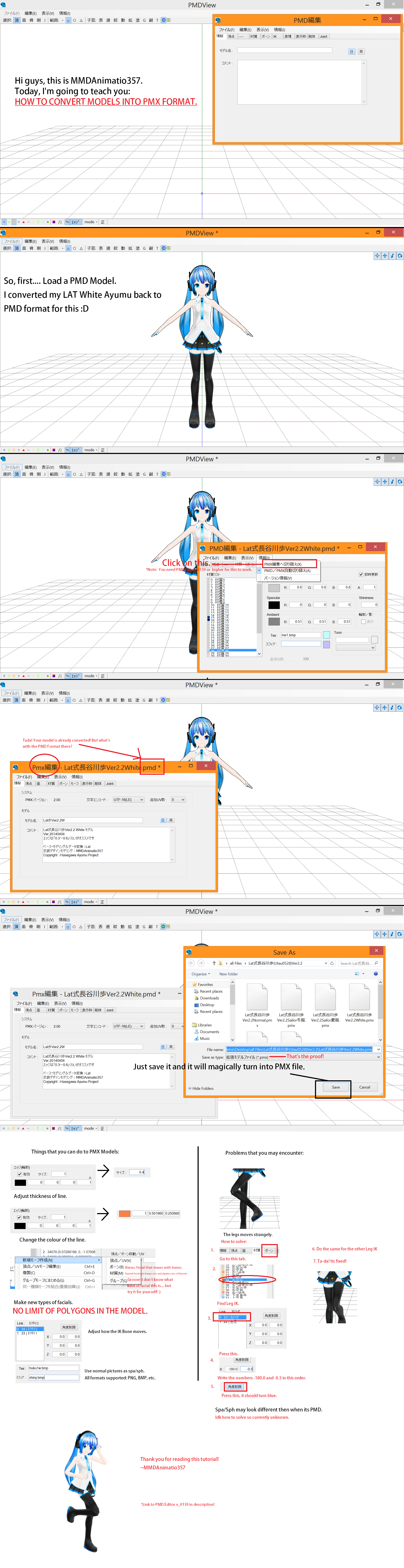 .:Tutorial:. How to Convert Models into PMX by MMDAnimatio357 on DeviantArt