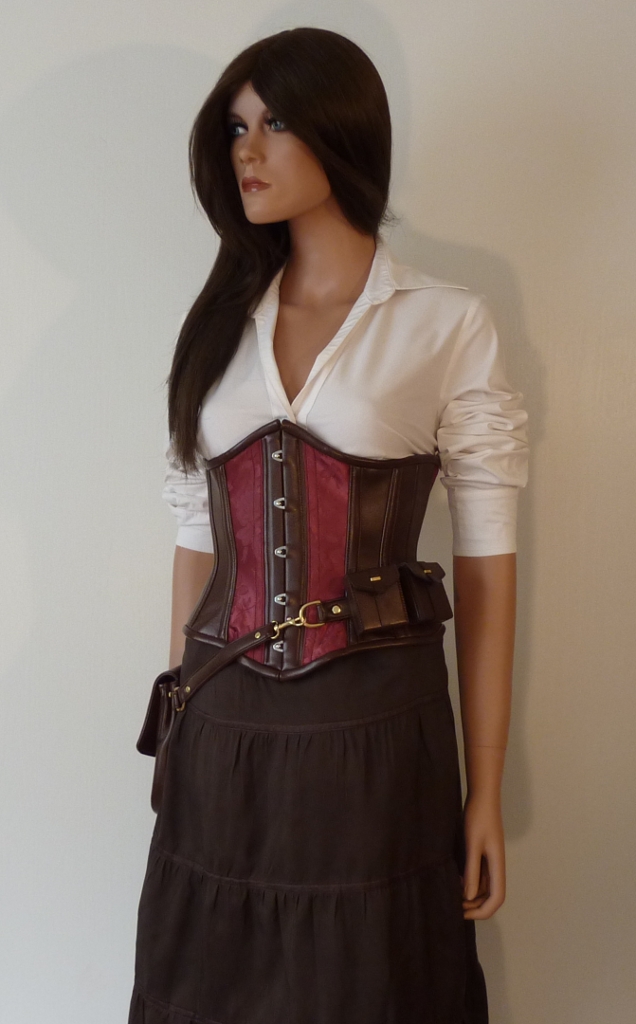 Steampunk underbust corset by LillysWorkshop on DeviantArt