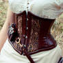 Detail of utility underbust corset