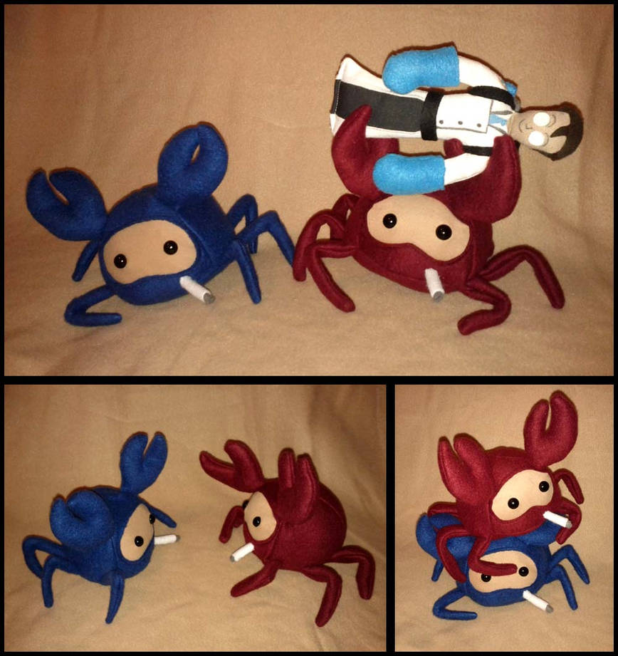 The Endangered Spycrab plushie by Threnodi
