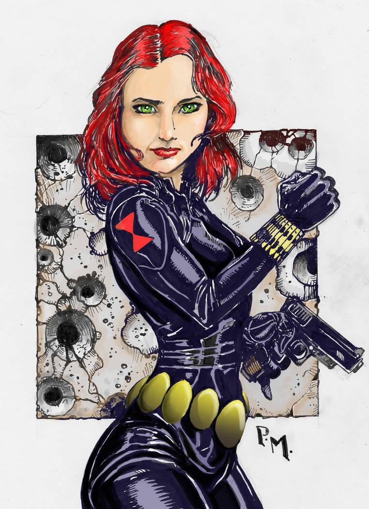 Black Widow Color By Pm Graphix On Deviantart