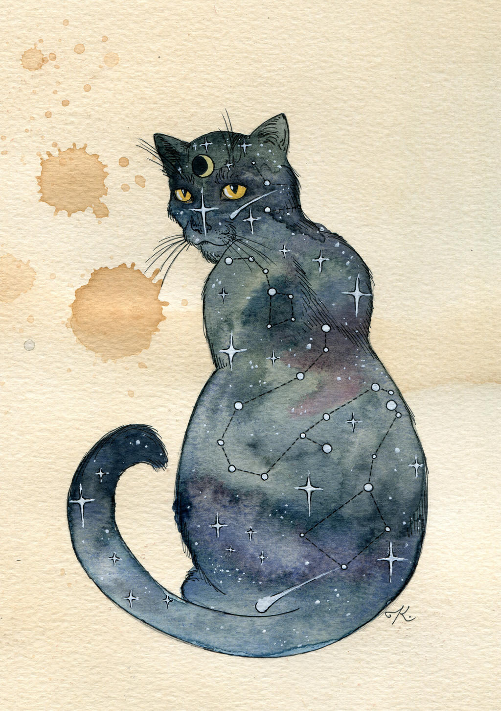 Cosmic Cat by Kitty-Grimm on DeviantArt