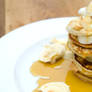 Pancakes with Syrup and Banana
