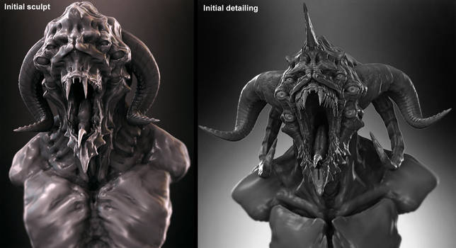 Demon Bust - Work in progress