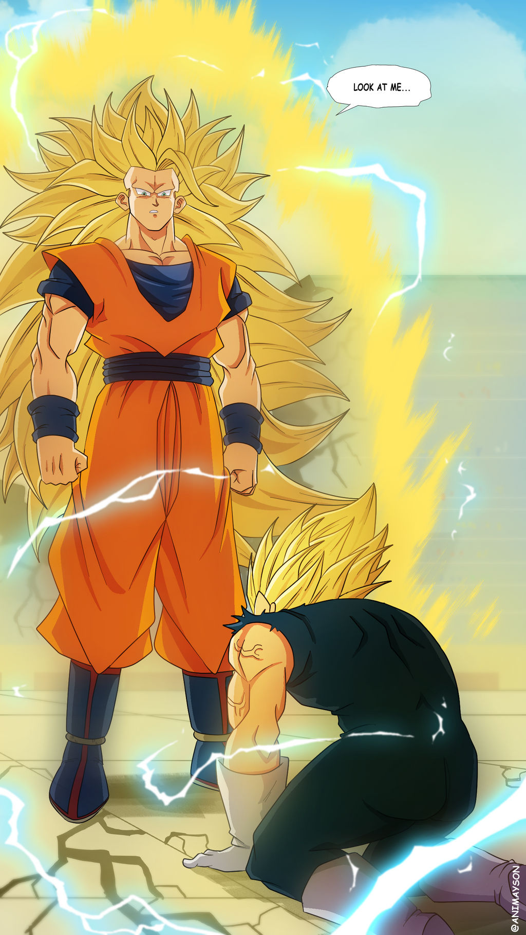 What if Goku did go Super Saiyan 3 on Majin Vegeta? Would that have been a  good or bad move? - Quora