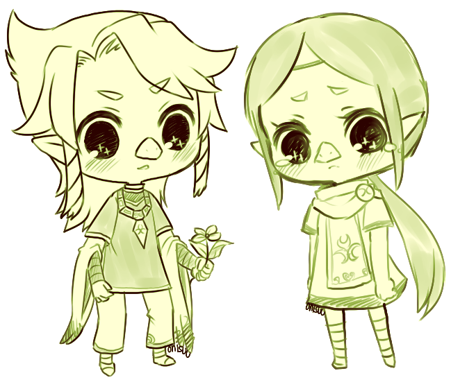 wind waker -- komali and medli