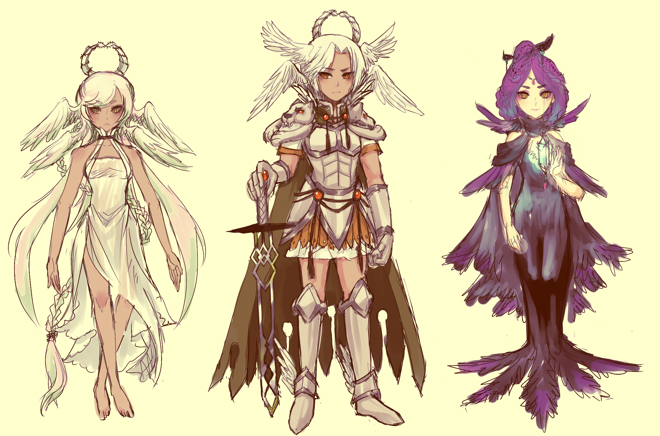 OCs -- design progress :D