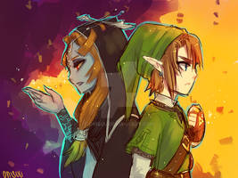 twilight princess -- Midna and Link