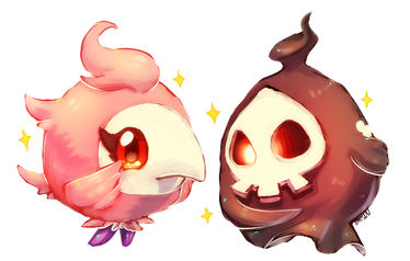 pokemon -- spritzee and duskull