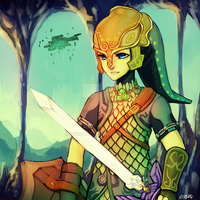 twilight princess -- Zora Armor Link