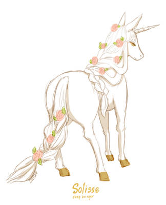 OCs -- Solisse Unicorn form