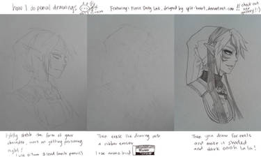 my pencil drawing process