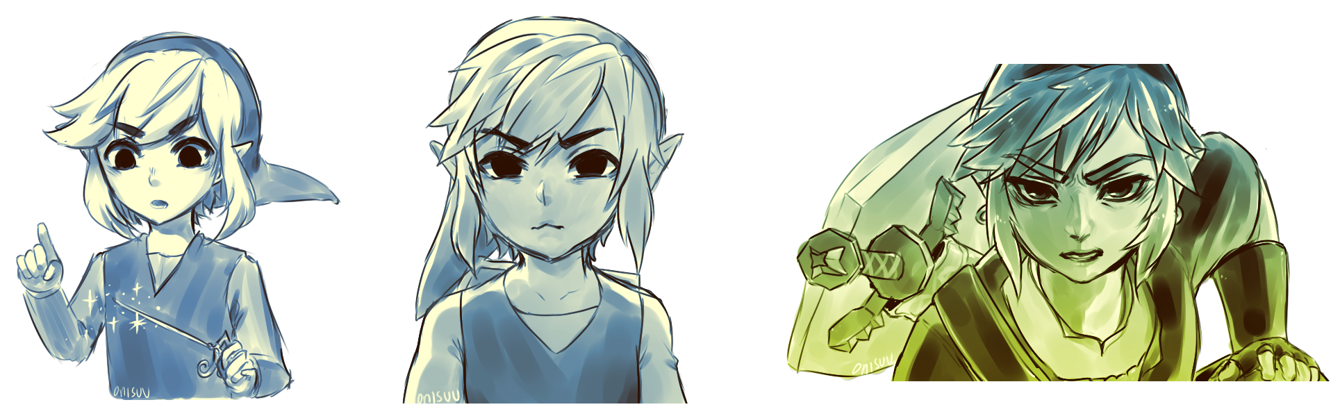 LoZ - redraws of screenshots