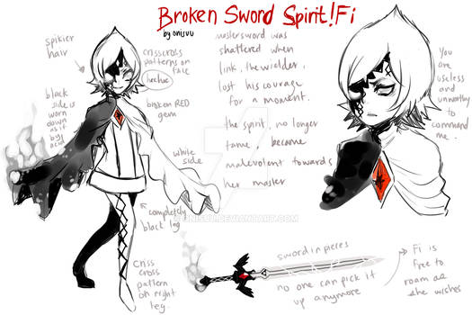 LoZ AU -- Broken Sword Spirit Fi