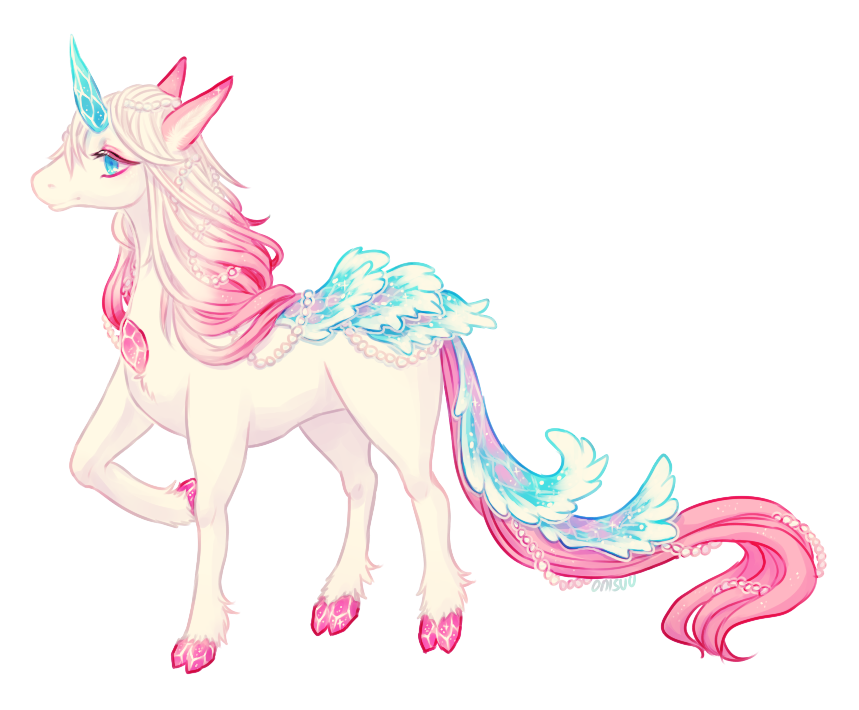 commission -- Bijou unicorn form (+spdpaint)