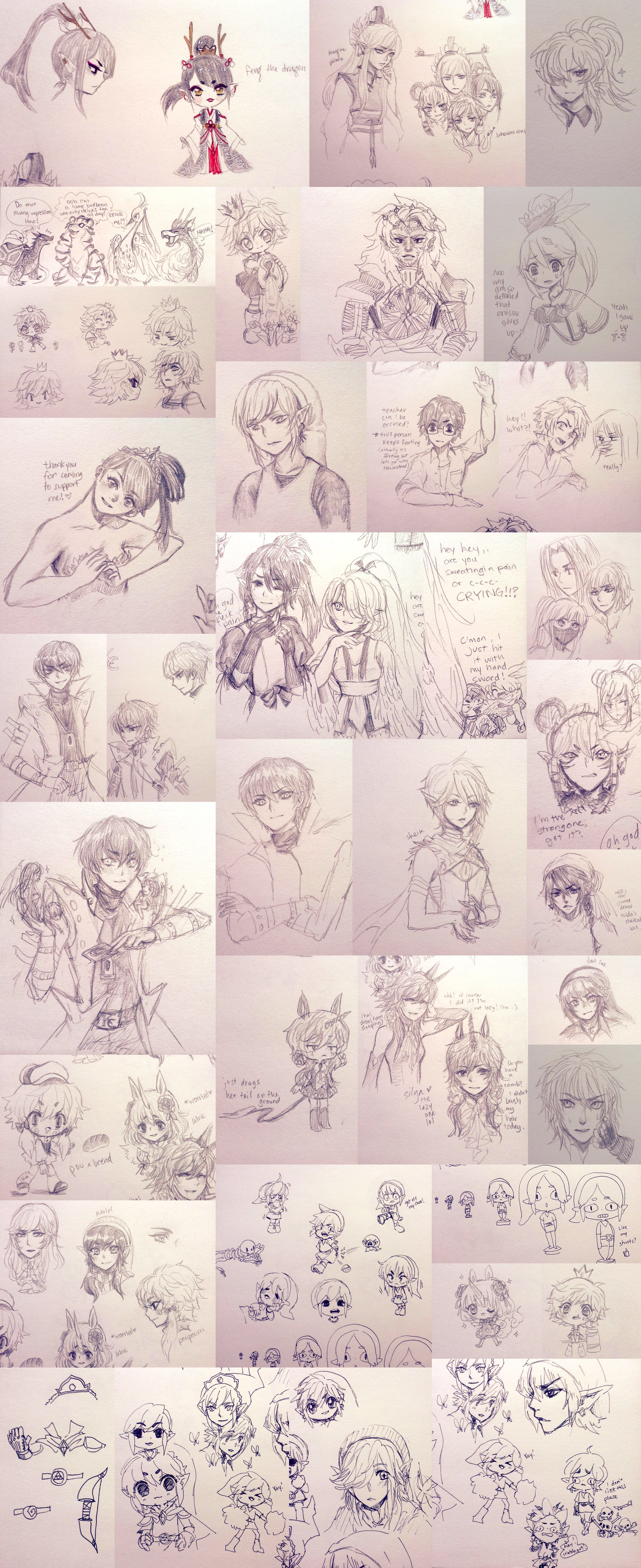 LoZ, Seto, and OCs - june/july2015