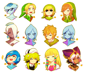 Emoji Challenge (LOZ, megaman, and Poupourri!)