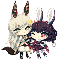 commission -- Shirogane and Orihime (+timelapse)