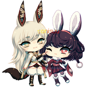 commission -- Shirogane and Orihime (+timelapse)