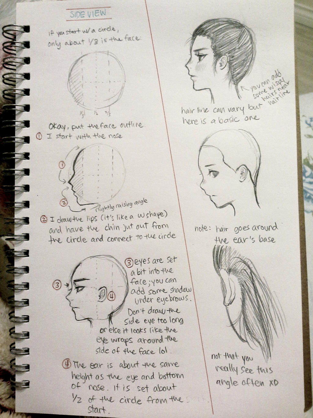 Some Tips For Drawing Side Profiles By Onisuu On Deviantart