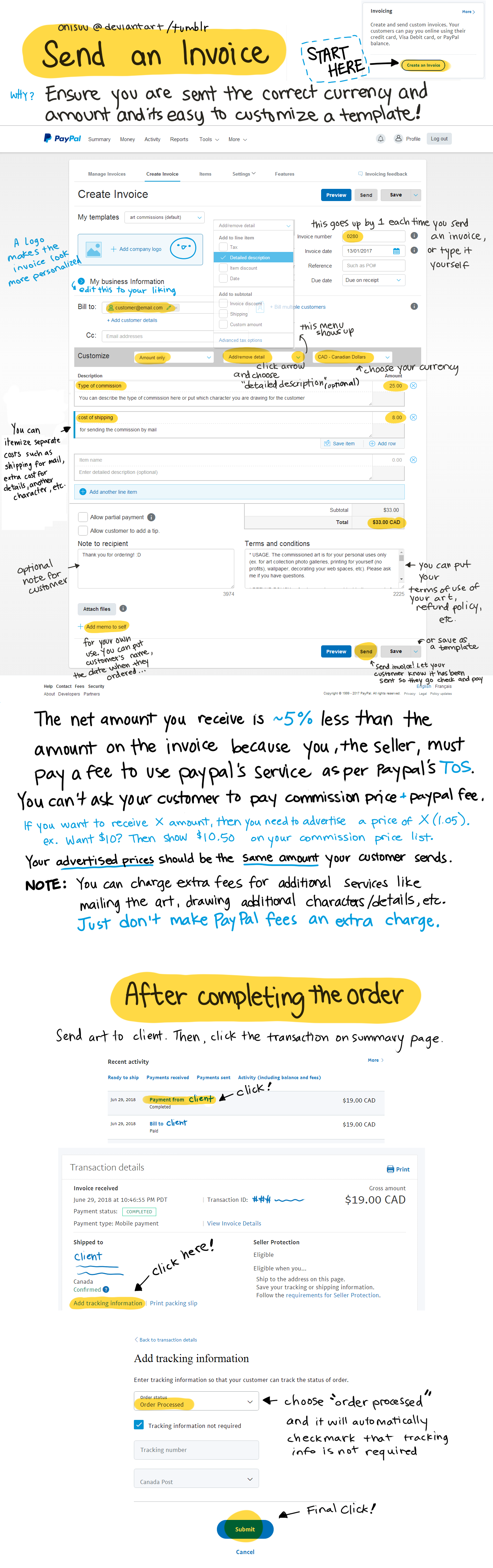 Invoice Guide for PayPal by onisuu on DeviantArt
