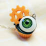 Spooky Steampunk Eyeball Cupcake- BJD sized