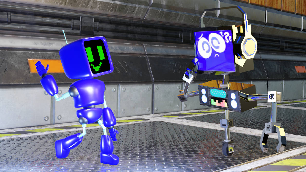 Blue Android Bot Fandroid meets Blue-Bot by FandroidBuddy on DeviantArt