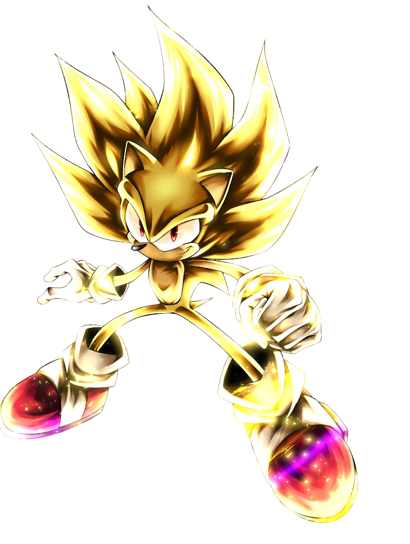 Supersonic One Color Render | Super Sonic #1 by Decipherdedvoid on DeviantArt