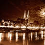 Moon over Regensburg