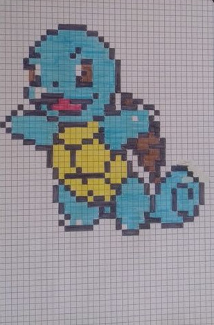 Squirtle Pixel Art 