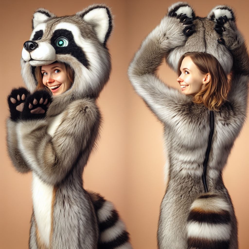Toad Raccon Suit Slowly taking off her raccoon suit to tease you by KMU-Storytime on ...