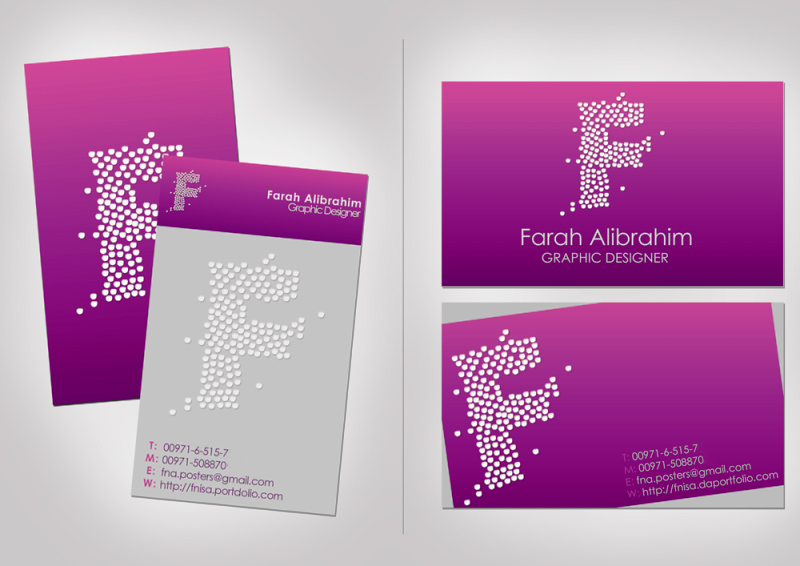 purple business card