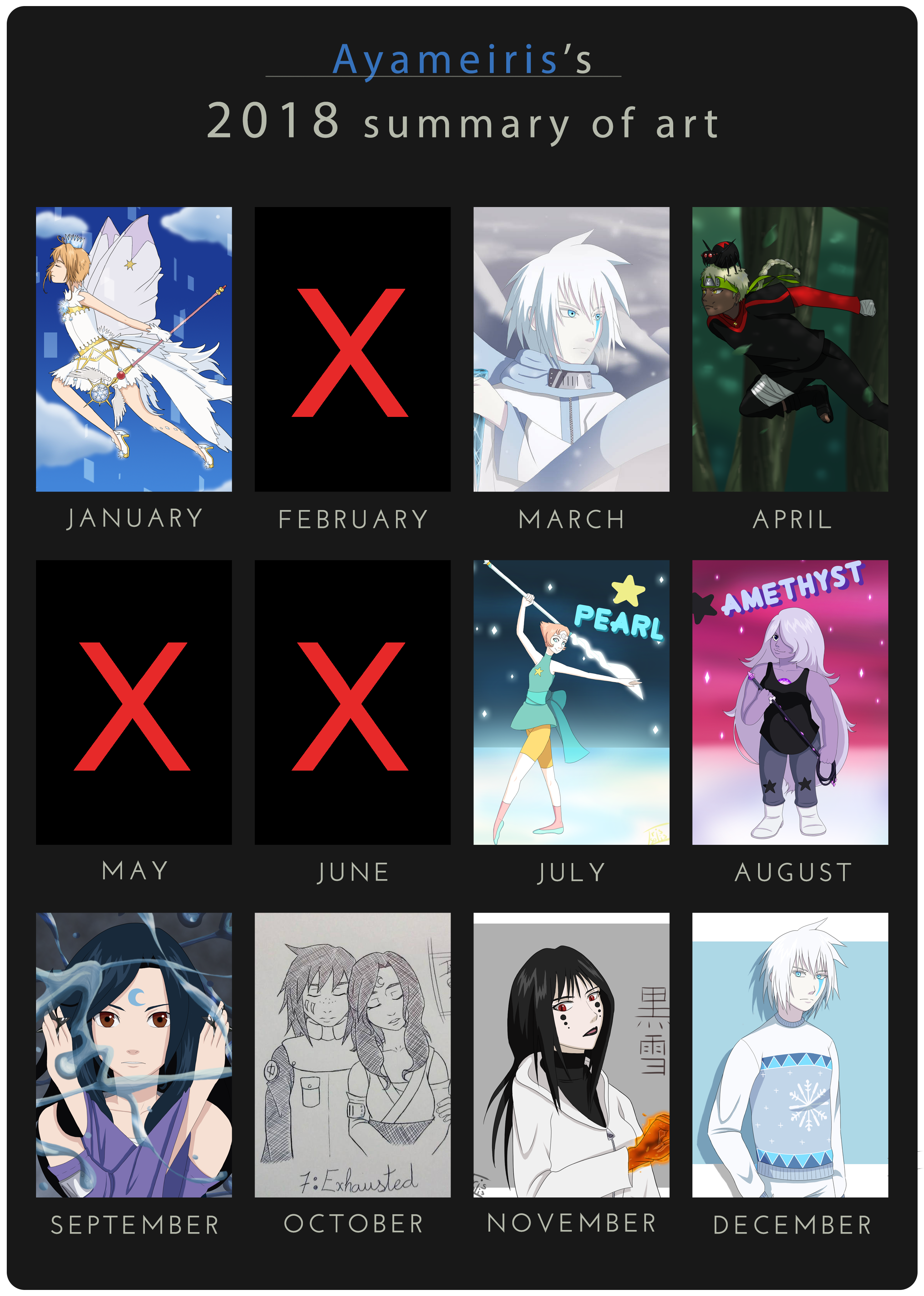 My 2018 Summary of Art by ayameiris