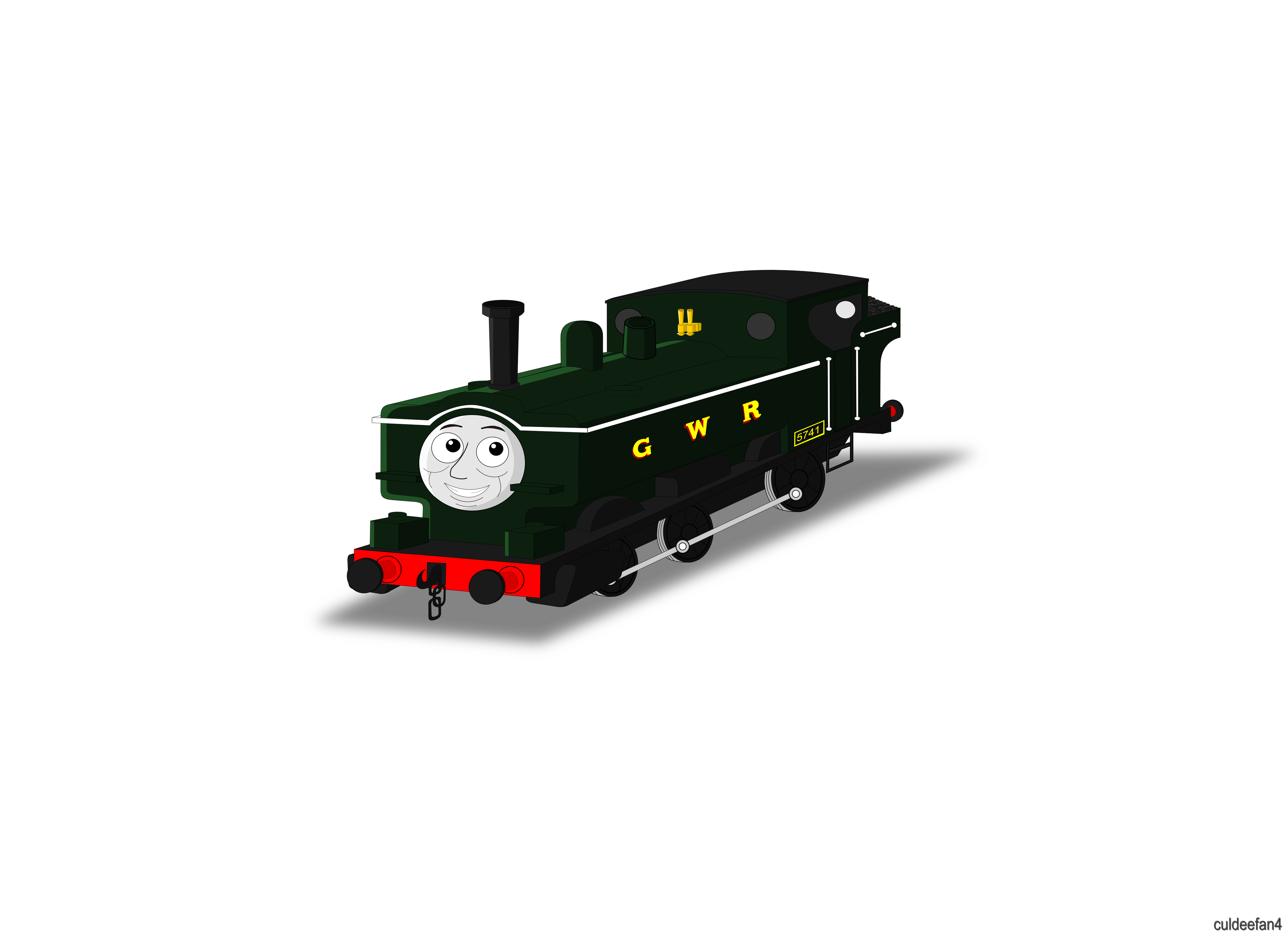 The Dark Green Engine Rws Duck The Great Western Engine (RWS Colors) by culdeefan4 on DeviantArt