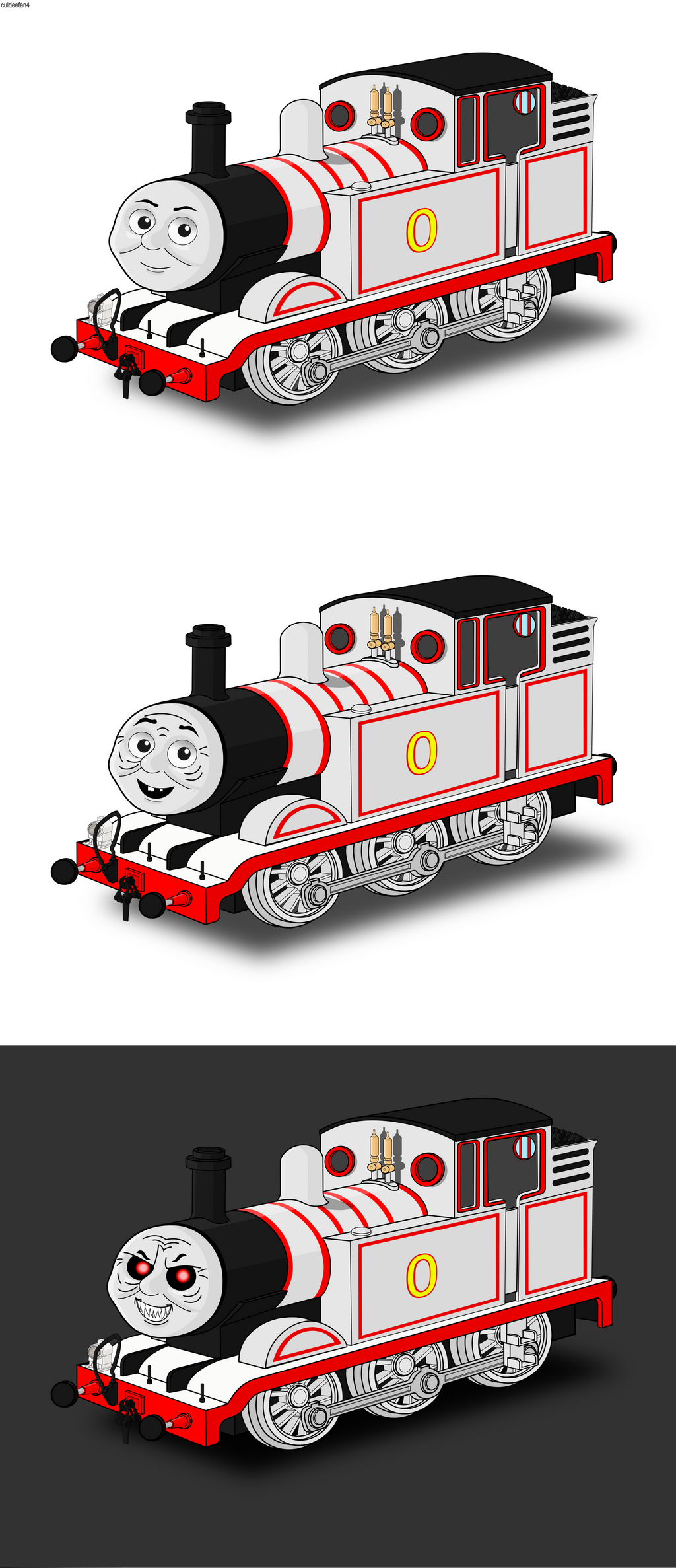 Ghost Train Timothy Face Normal Parker The Night Hauler Big Boy Ghost