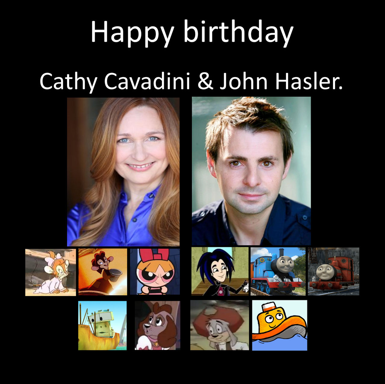 Happy Birthday Cathy Cavadini and John Hasler by culdeefan4 on DeviantArt