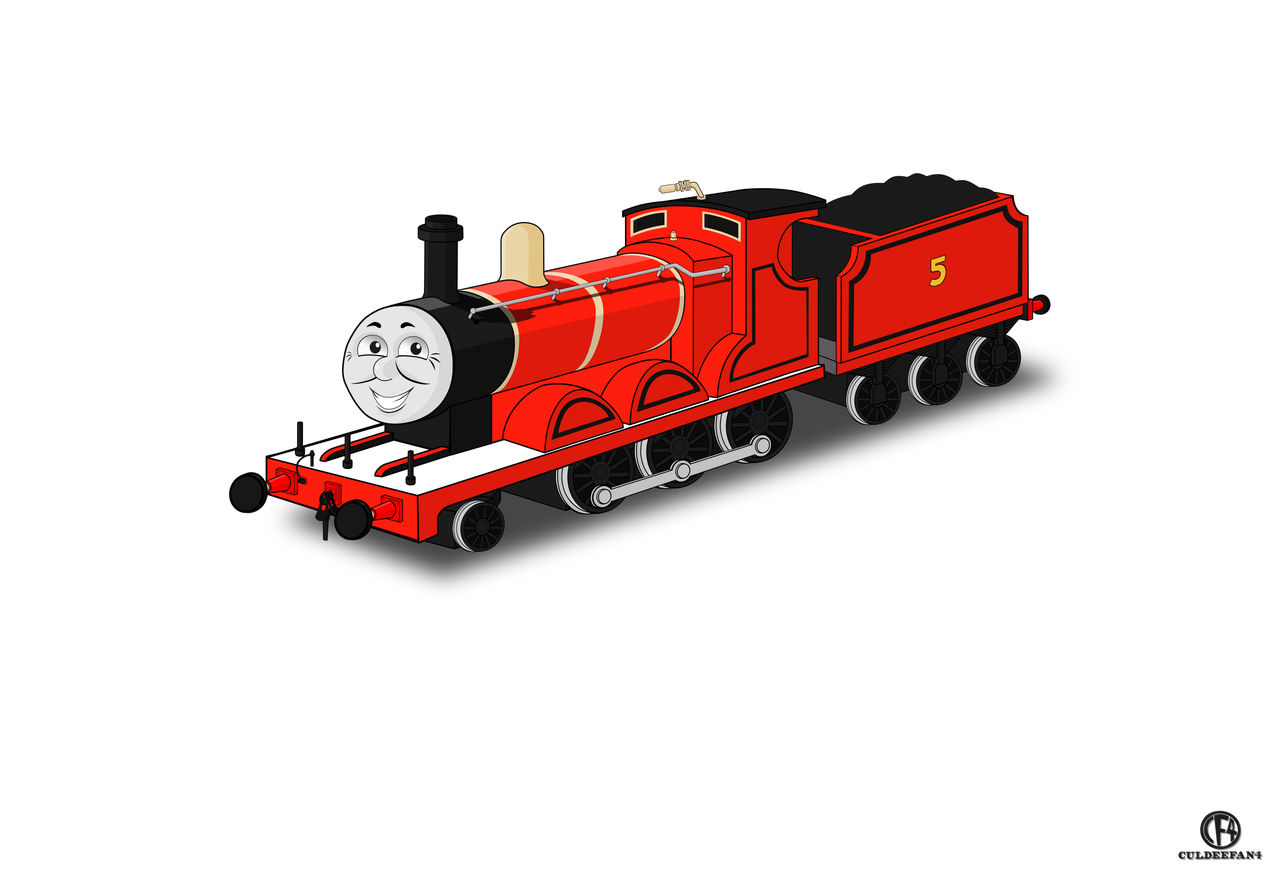 Red H Engine James the red engine Portrait by culdeefan4 on DeviantArt