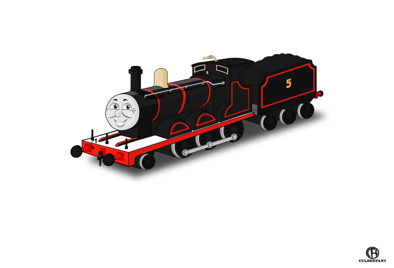 Blake The Engine James the black engine Portrait by culdeefan4 on DeviantArt