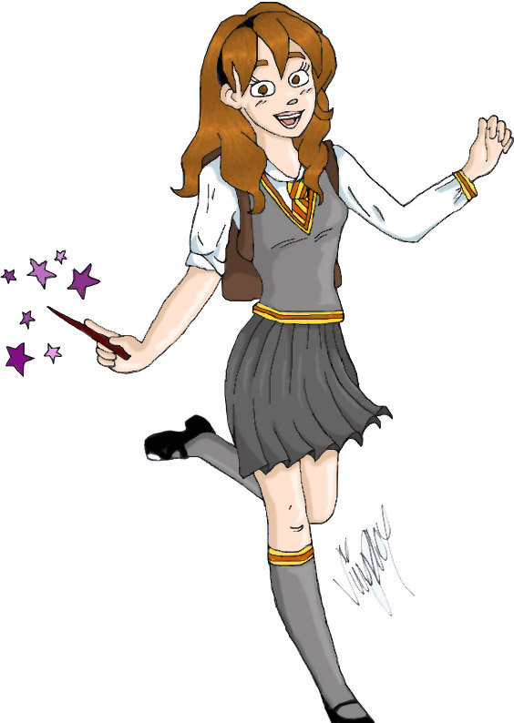 Hermione Skipping coloured