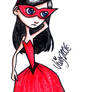 Violet parr in a ballgown