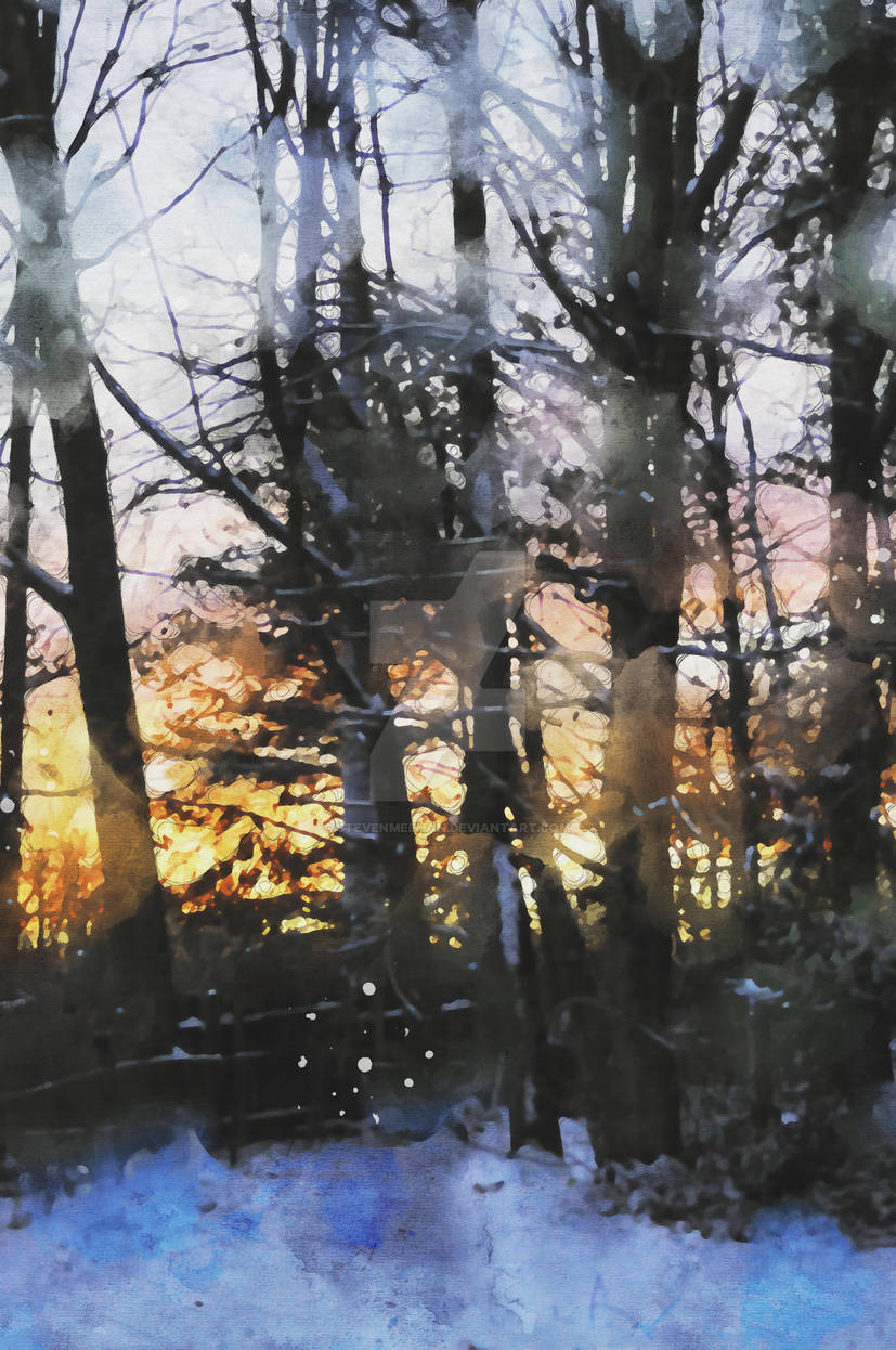 Snowcapped Sunset 009
