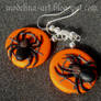 Spider earrings