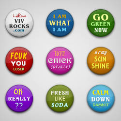 Colorful n Wicked Badges