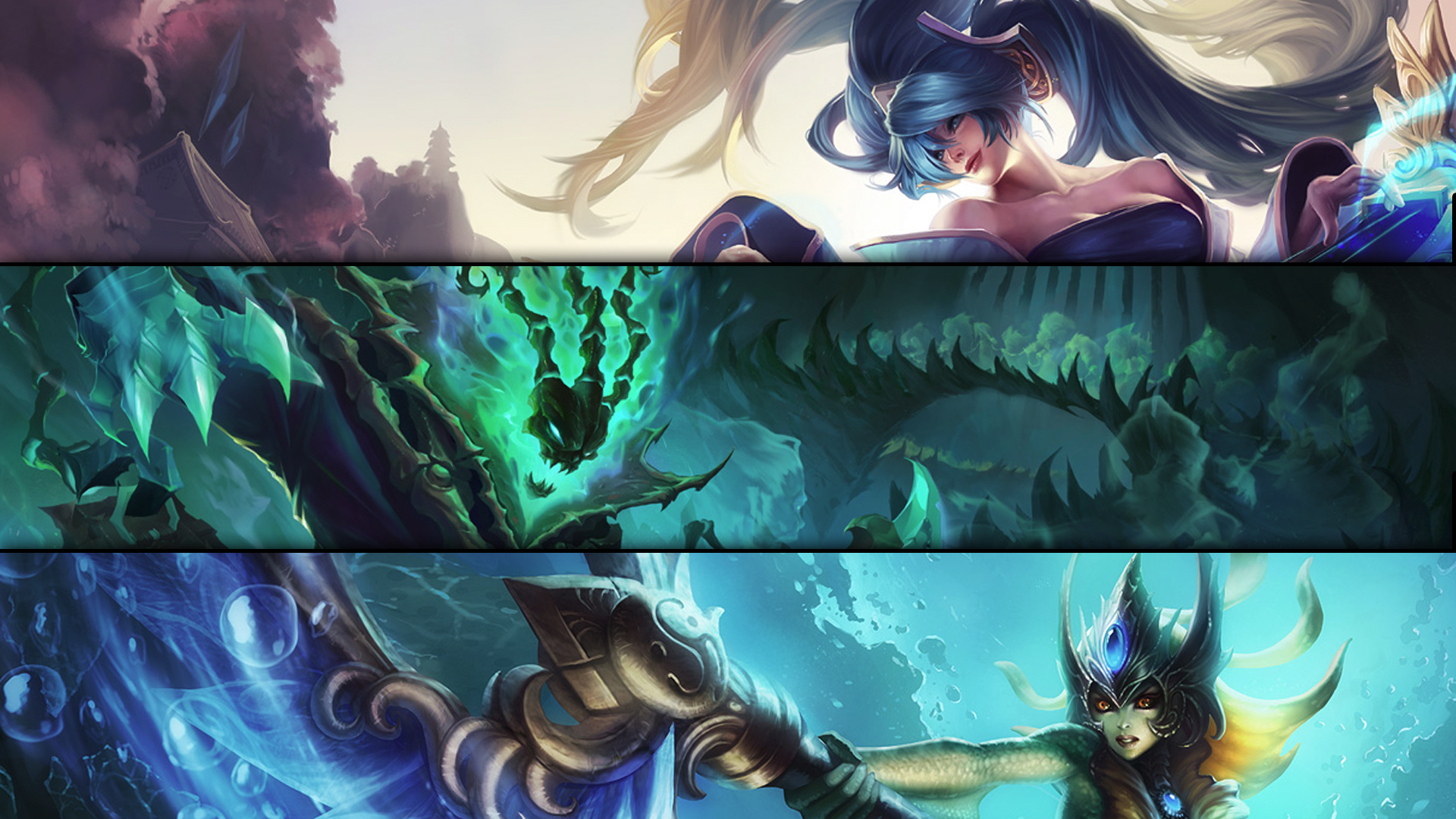 Split League of Legends Champions Wallpaper