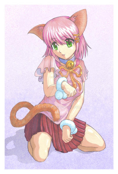 pink catgirl