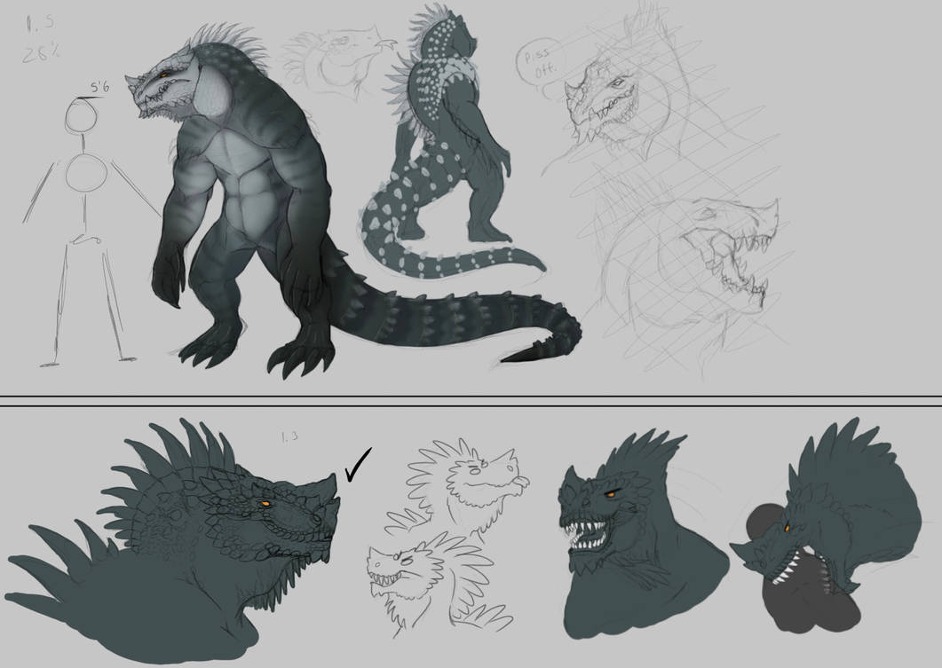 DnD Lizardfolk concept by Starchy-Tater on DeviantArt